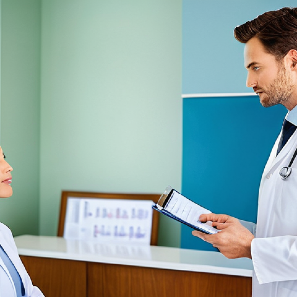 난임 검사의 종류와 비용 - **Prompt 1: Initial Fertility Clinic Consultation**
"A modern, well-lit fertility clinic consult...