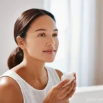 임신 중 피부 트러블 완화 팁 - **Prompt 1: Serene Pregnancy Skincare Ritual**
"A pregnant woman in her second trimester, with a...