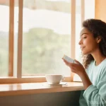 배란테스트기 사용법과 추천 제품 - **Prompt:** A serene, contemplative woman in her late 20s to early 30s, fully clothed in soft, comfo...